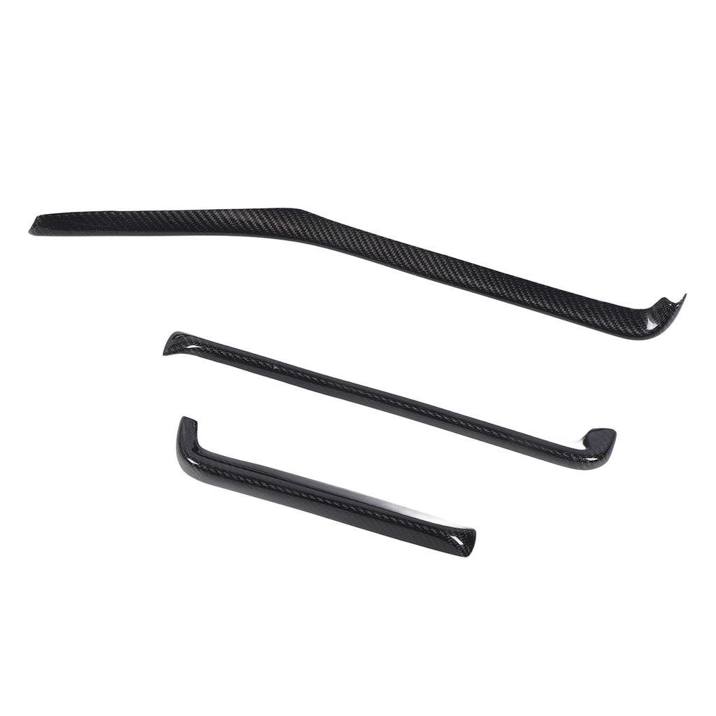 3 Pcs Dashboard Strip Cover Trim Carbon Fiber Decorative for C8 Z51 Z06 ZR1 Coupe Convertible 2020 To 2024 Carbon Fiber