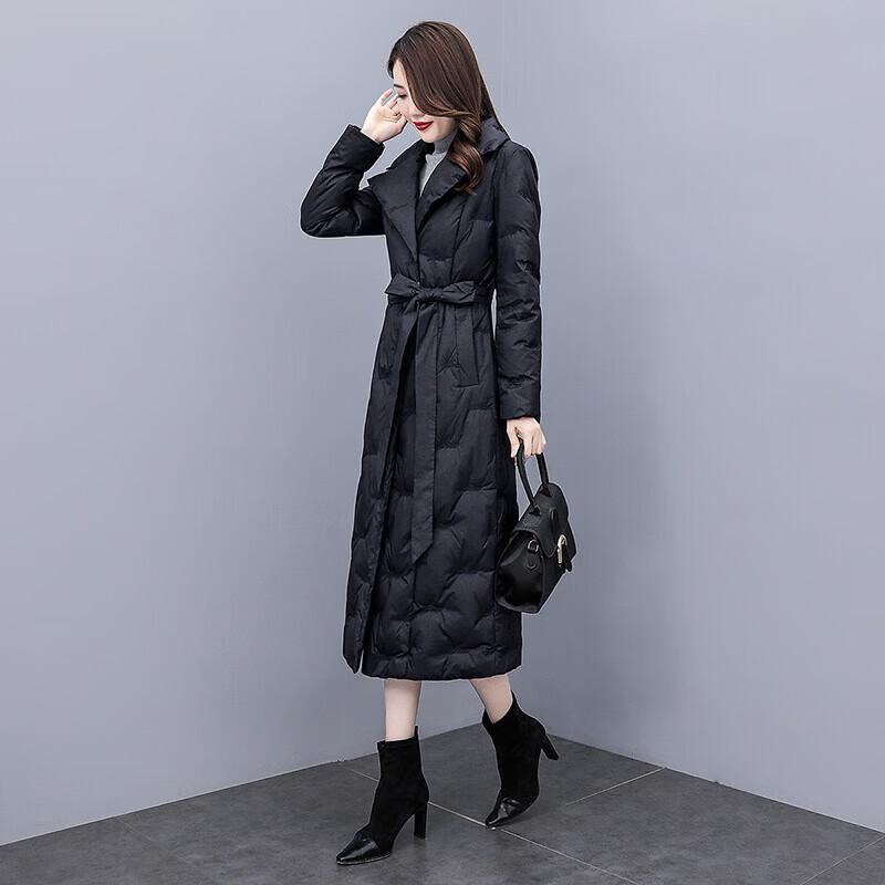 Sibaoshe Women's Mid-Length Slim-Fit Down Jacket
