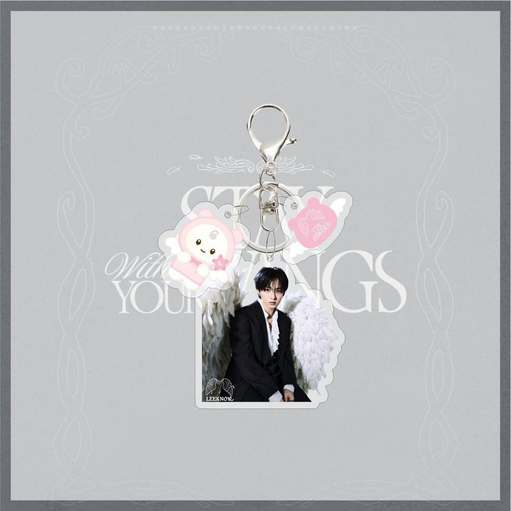 Neuer 26 Jahre Stray Kids SKZOO Niedlicher Acryl Schlüsselanhänger Stay with Your Wings FELIX HYUNJIN Zubehör Tasche Schlüsselanhänger