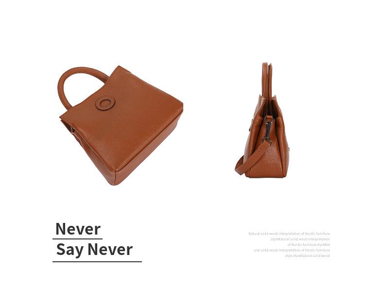 2025 Genuine Leather Women's Tote: European & American Style, Large Capacity Commuter Shoulder Bag