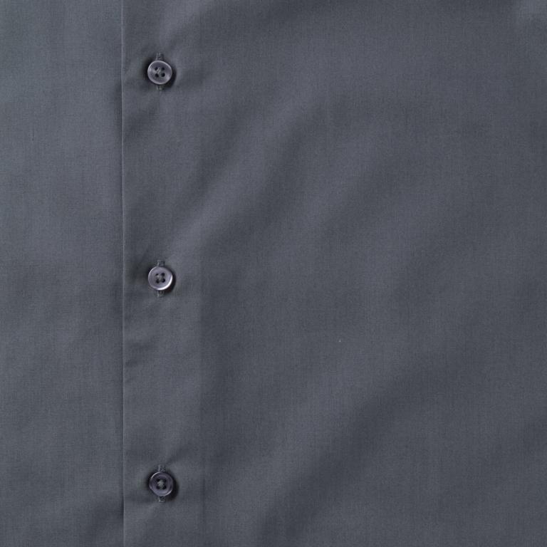 Russell Collection Mens Long Sleeve Poly-Cotton Easy Care Tailored Poplin Shirt