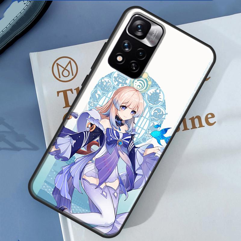 Genshin Impact Sangonomiya Kokomi Hülle Für Xiaomi Redmi 13C 10C 12C 14C Redmi Note 14 13 Pro 12 11 9 10 9S 10S 11S 12S Cover