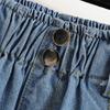 Women's Summer High-Waisted Slimming Denim Shorts A-Line Wide-Leg Loose Plus Size Cropped Pants