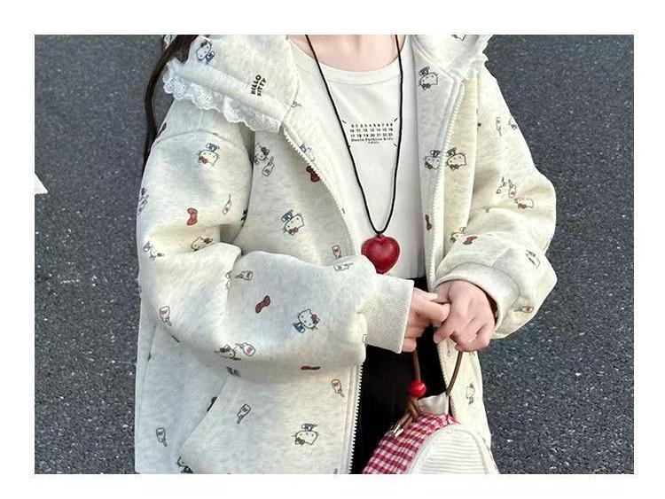 Girls' Autumn/Winter 2025 Korean-Style Chic Jacket: Cute, Hooded, Trendy Fashion for Medium and Large Children.
