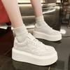 Popular little white shoes women's 2025 new autumn super fire fashion versatile sports and leisure shoes platform star board shoes