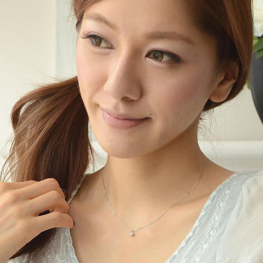 and My Jewelry Platinum Diamond Necklace with a Solitaire to Colorless and Certificate of 4021 [Your Box] 0.3ct Diamond, 6-Prong Design, I-1 SI-2