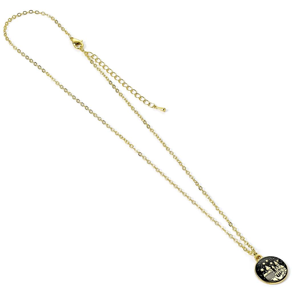 Harry Potter Gold Tone Hogwarts Castle Necklace