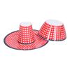 Red Grids Salad Plate Set Imitation Porcelain Fruit Snake Plate for Home Restaurant Hotel