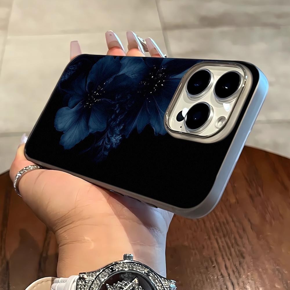 Advanced Blue Flower Phone Case For IPhone 17 Air 16 Pro Max Case For IPhone 15 14 13 12 11 Plus 17 16 Case Cover Funda iphone 16 Plus