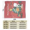 Bubu and Dudu Xmas Panda Couple Merry Christmas Soft Warm Blanket  Airplane Plush Bedding Throw Flannel Bedspread Sofa Bed Cover