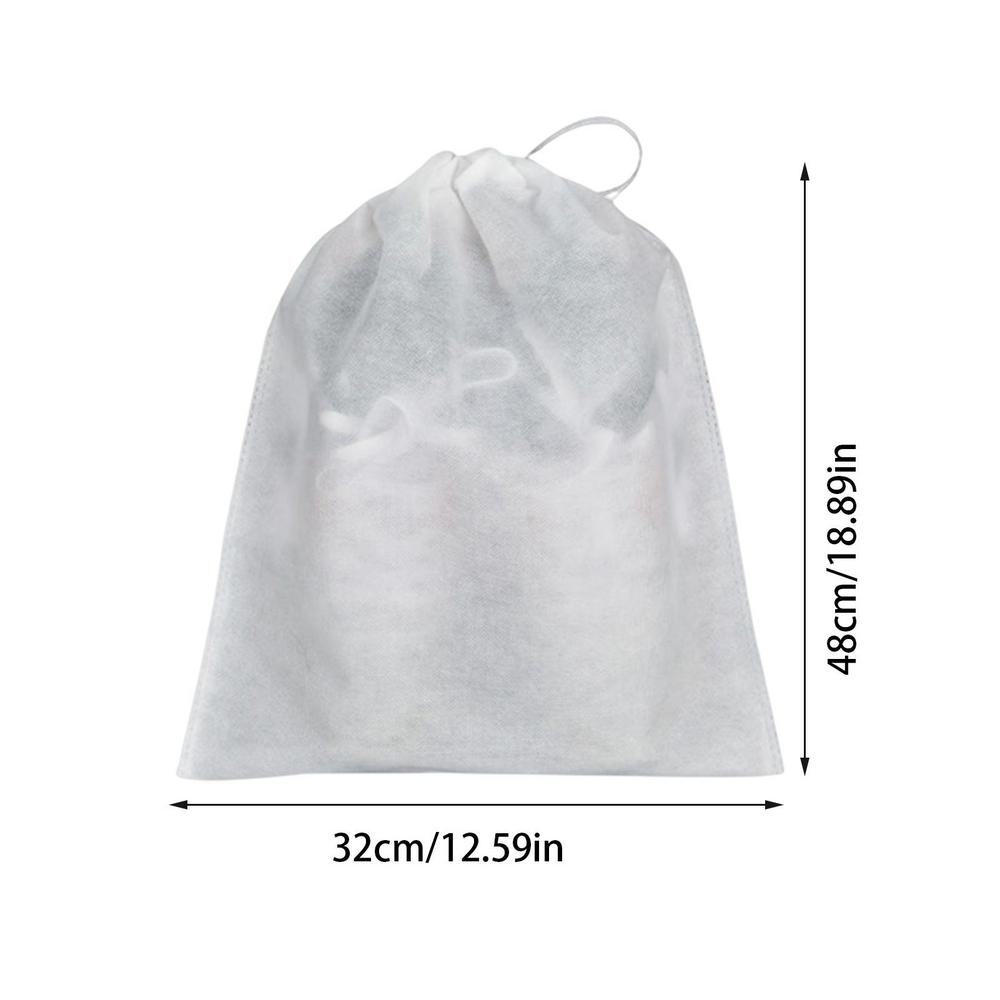 50 st Skopåsar med dragsko Anti-gulnande Dammtäta Skopåsar För Resor Non-woven Förvaringspåse Med Dragsko För Skor Stövlar