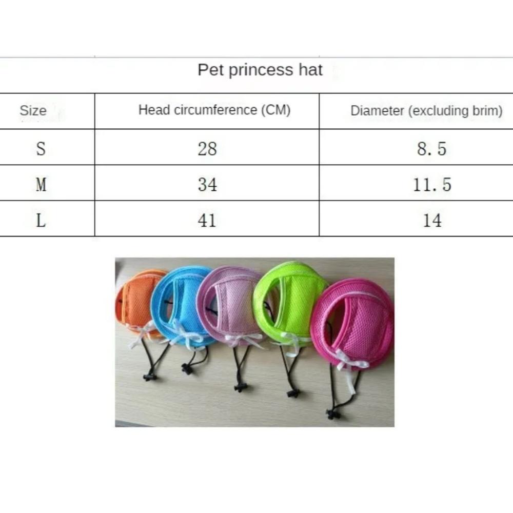 Summer Breathable Thin Section Pet Hat Adjustable Rope Cats and Dogs Leak Ears Dog Sun Hat Supplies