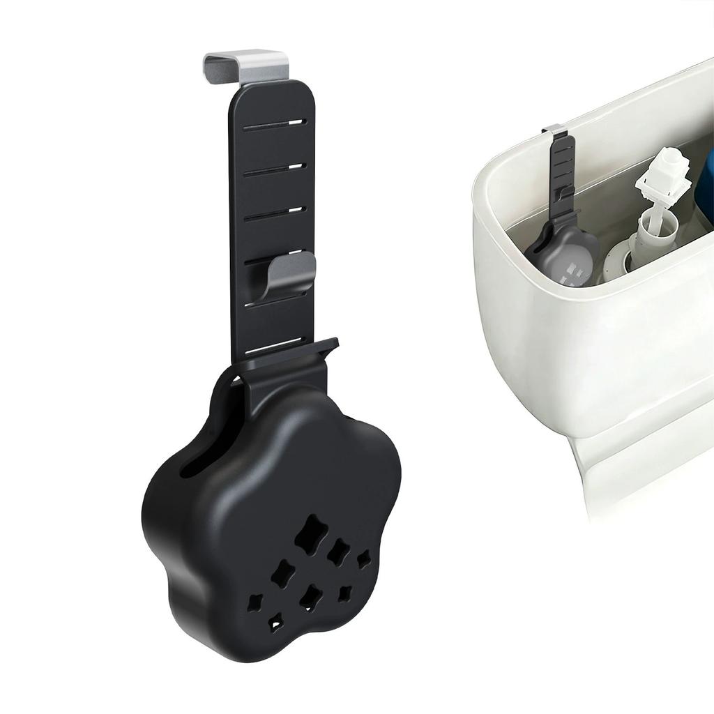 1PC Adjustable Hanging Toilet Tank Cleaner Tablet Holder, Slow Dissolve Toilet Block Storage Caddy Bathroom Accessory