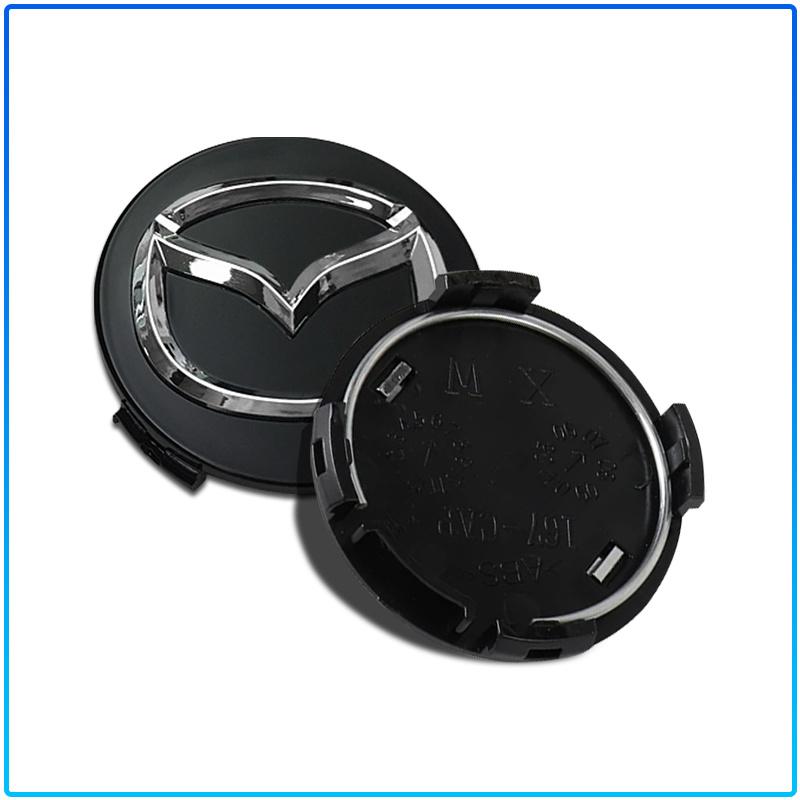 For Mazda 6 3 CX5 5 2 323 CX7 Demio Atenza Axela MX30 CX30 CX3 CX9 RX8 RX7 56mm Car Emblem Tire Wheel Hub Cap Rim Covers Auto Decorate Accessories