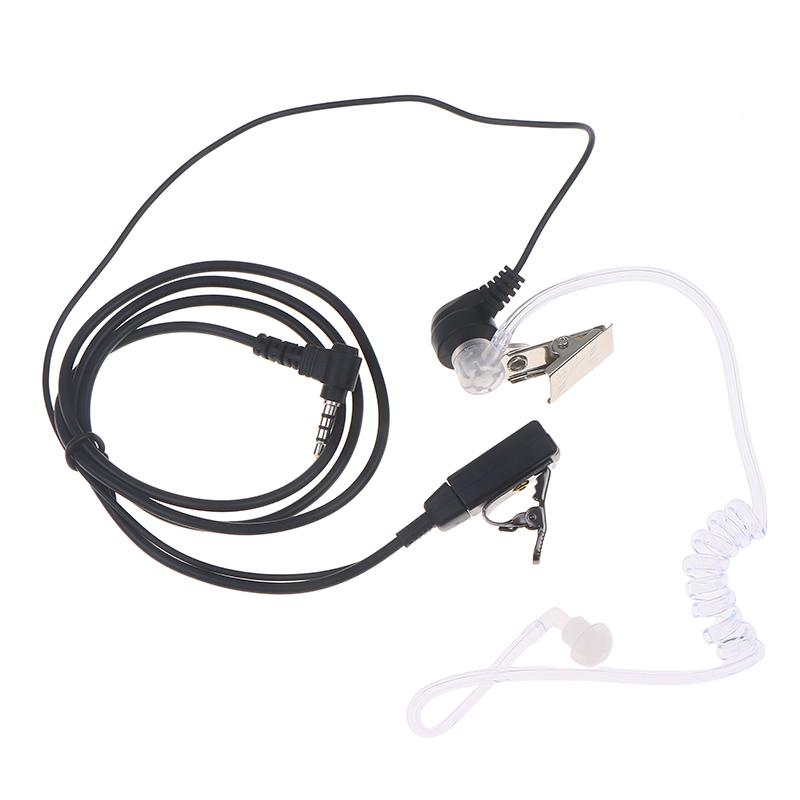 Auricolare 3,5 mm 1 Pin Radio Copertura Aerea Tubo Acustico Auricolari Cuffie Con Microfono PTT