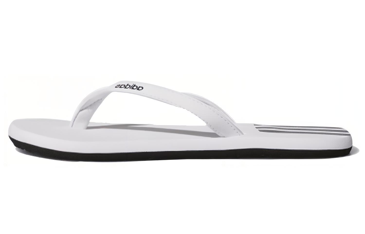Adidas Eezay Flip flops Slides White/Black Women s EG2038 36.5
