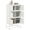 Vidaxl Szafka, Biała, 68,5X38,5X123,5 Cm, Stal