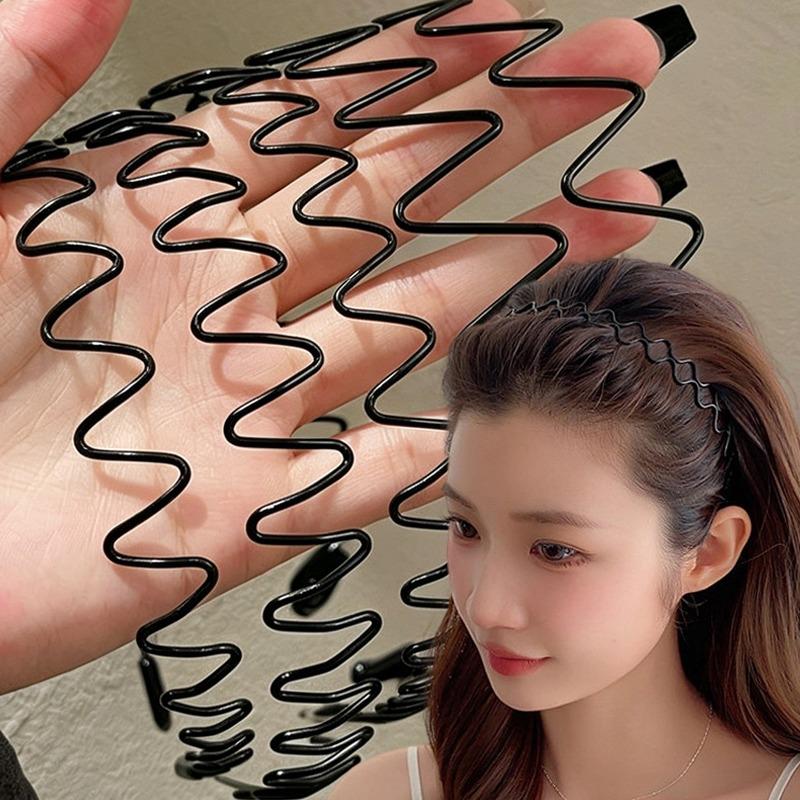 10/1pcs Women's Wave Headbands Wash Face Headband Wave Hair Clips Sports Headband Men's Invisible Hair Clip Headwear