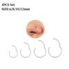 316L Surgical Stainless Steel Nose Hoops Hinged Clicker Septum Rings for Nose Cartilage Body Piercing Jewelry