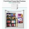 Pack of 5 Stackable Freezer Baskets Freezer Organizing Case Freezer Containers Metal Texture Suitable for Refrigerator