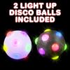 Dog Toy Glowing Ball LED Puppy Balls Flashing Elastic Ball Toy Pet Color Light Ball Interactive Toys For Cats Small Dogs