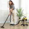 Wet and dry vacuum cleaner. Wheeled. Triple filtration system. 20L dust container