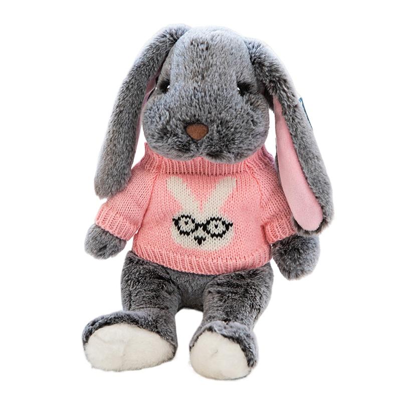 Kawaii Long Ear Rabbit Soft Plush Toys Sleeping Cute Bunny Cartoon Stuffed Animal Dolls Girls Baby Appease Pillow Birthday Gift