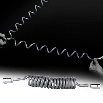 New PU+ABS Grey Telephone Line Flexible Shower Hose Toilet Bidet Spray Bathroom Accessories
