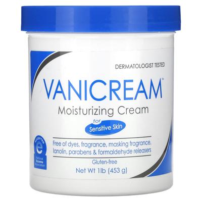 Crème Hydratante, Pour Peau Sèche, Irritée ou Sensible, 453G(1 livre)