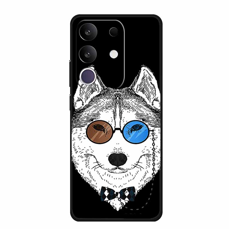 Cartoon Case For Vivo T4x 5G Case Soft TPU Black Silicone Back Cover For Vivo Y300T Y29 4G Phone Case Fundas Shockproof Coque
