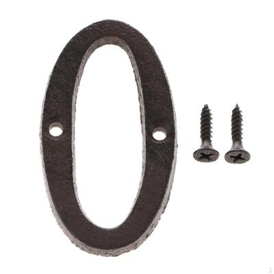 Standing Wrought of Metal Office Garden Street Door Number Sign Plaque DIY Digit Plate