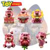 Strawberry Bear Collectible Action Figure Set Cute Pink Toy For Car Decoration
