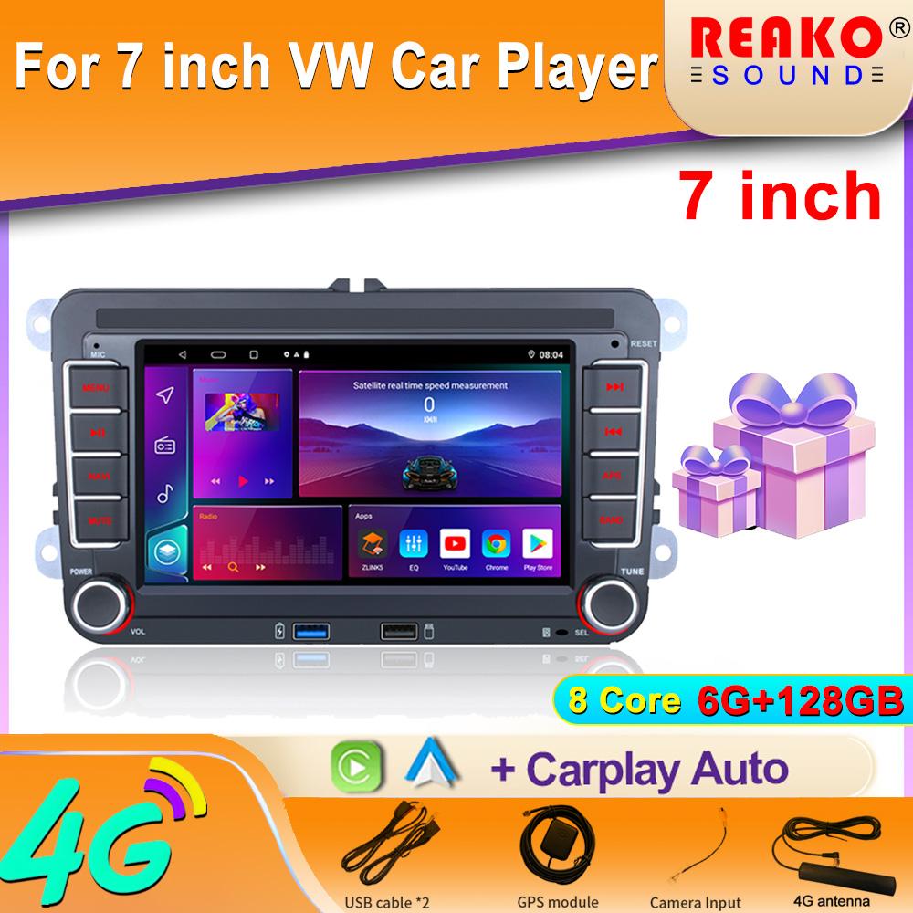 7" bilspiller for Volkswagen VW CC Passat B7 Polo Golf 5 6 Jetta mk5 mk6 Mirrorlink FM WIFI GPS RDS Wireless Carplay