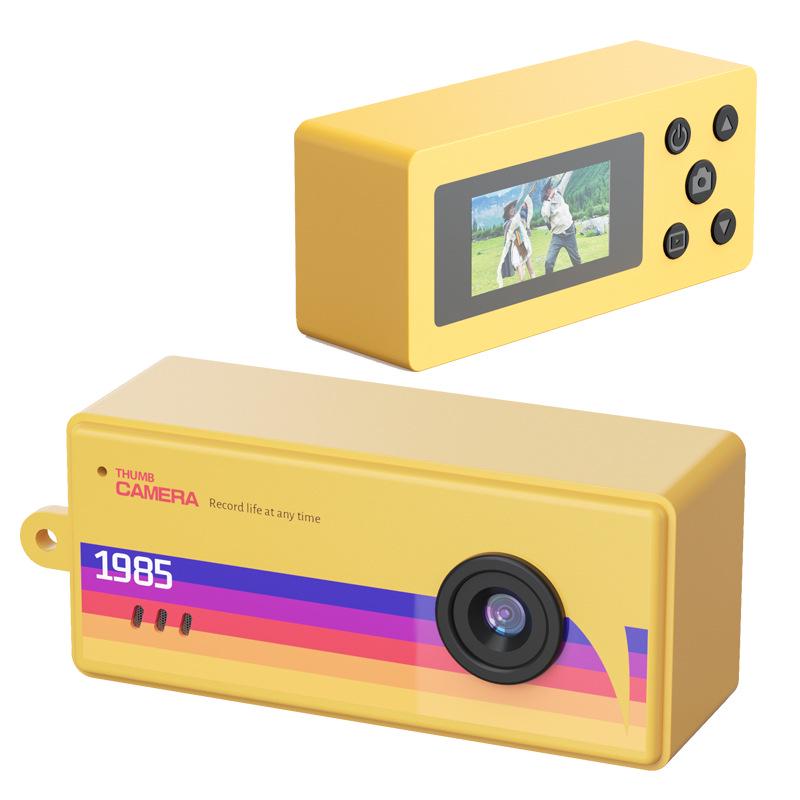 Retro Mini HD Thumb Camera for Kids with Lanyard