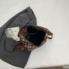 Large Capacity Backpack Women's Commuter Bag Plaid Tote Bag Cartoon Dog Shoulder Bag