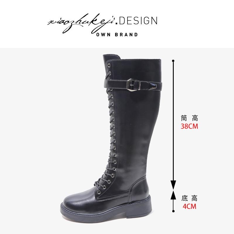 

Fashion boots women s autumn and winter new fashion versatile and thin high Martin boots but knee thin boots 35 чёрный