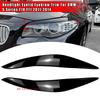 1 Paar Scheinwerfer-Augenbraue Augenlid Lampenverkleidung Abdeckung Für BMW 5er F10 F11 F18 2011-2014 Glänzend Schwarz Böser Stil Aufkleber