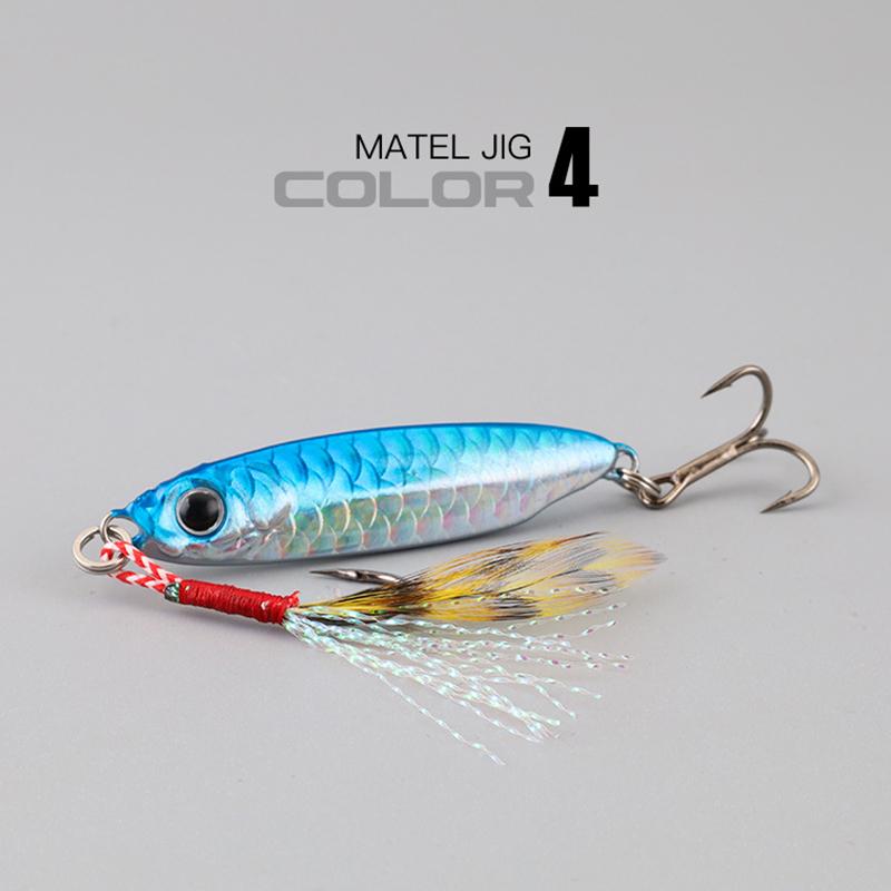 Micro Metal Jig 7G 10G 15G 20G 25G 30G Shore Casting Jigging Lure Shore Casting Saltwater  Fishing Lure Bit Artificial Bait