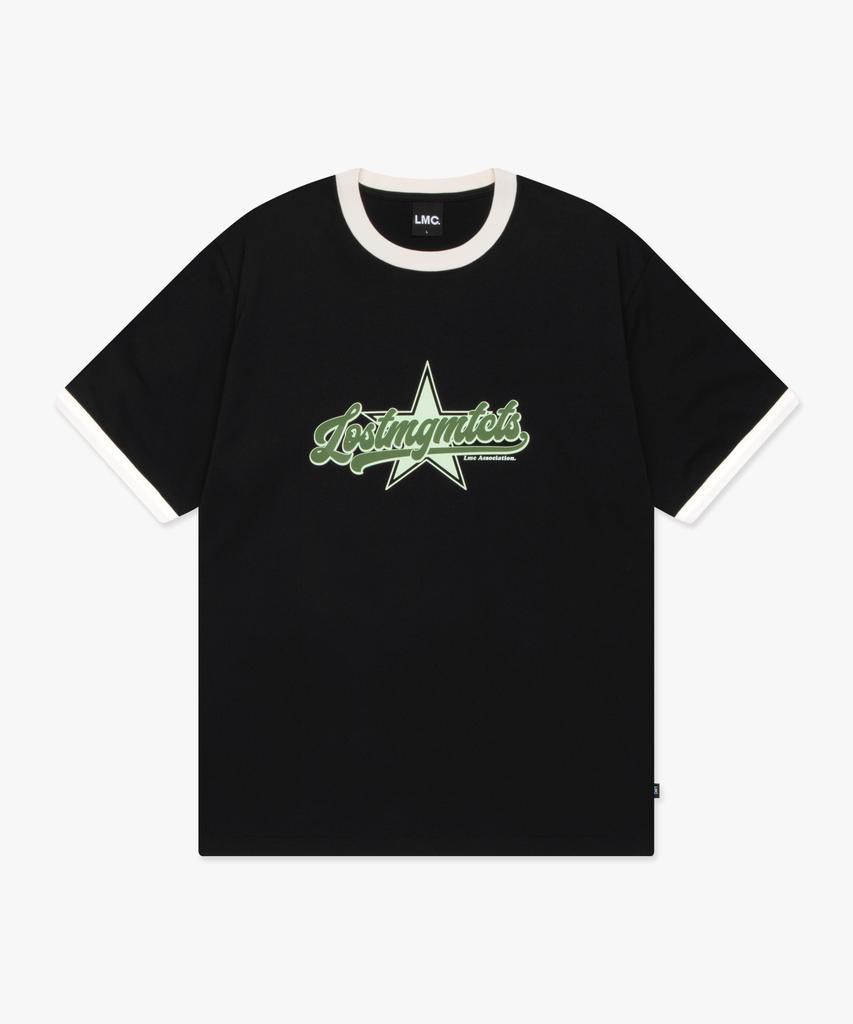 LMC Star Ringer Tee Black