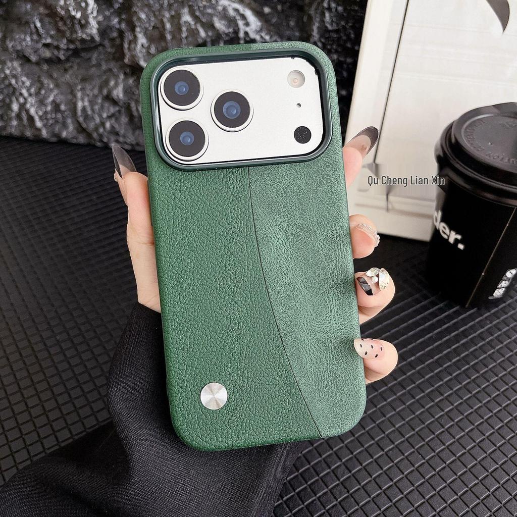 Cowhide Pattern Leather Case for iPhone 17 Pro Max - Drop-proof & Stylish Protection