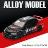 1:32 Scale MITSUBISHI EVO PAJERO Toy Car Model Alloy Diecast Rubber Tires Doors Opened Models Vehicles Gifts for Children