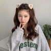 Small Size Plush Cat Ear Hair Clip Lambhair Mini Cat Ear Hairgrip  Female/Girls