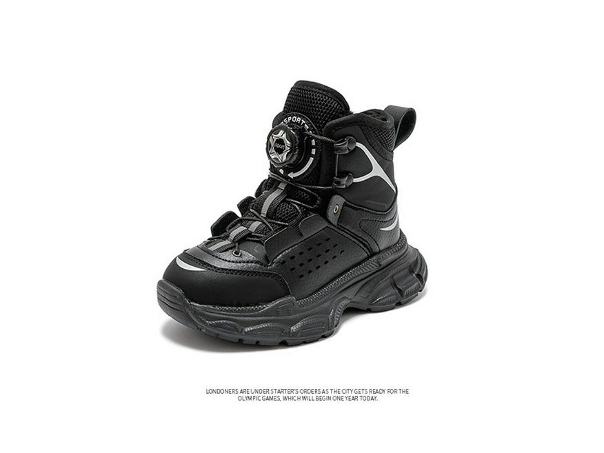 2025 Winter Kids' Fleece-Lined Korean Style Versatile Cotton Shoes - Boys' & Girls' Casual Sports Footwear