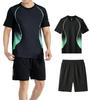 BVOME Compression Top and Bottom Odor Size L Men's Wear, Sportswear, Jersey, Set, Breathable, Resistant, Green,