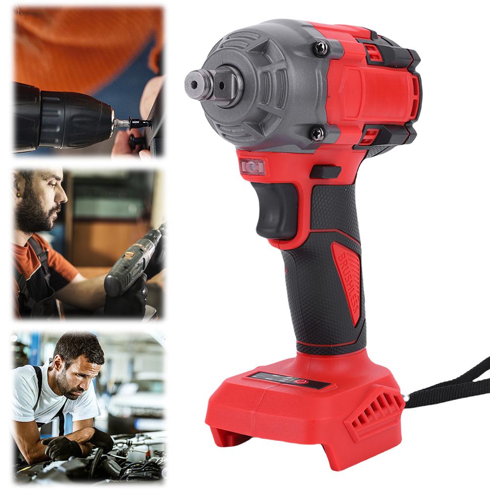 520 Nm Cordless Brushless Electric Impact Wrench Electric Impact Gun Construction and Auto Power Tools for 18-21V Makita Battery