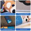 Retro Front Door Mat Irregular Bath Mat Printed Entrance Doormat Absorbent Non-Slip Rug Bedroom Carpet Toilet Bathroom Foot Pad