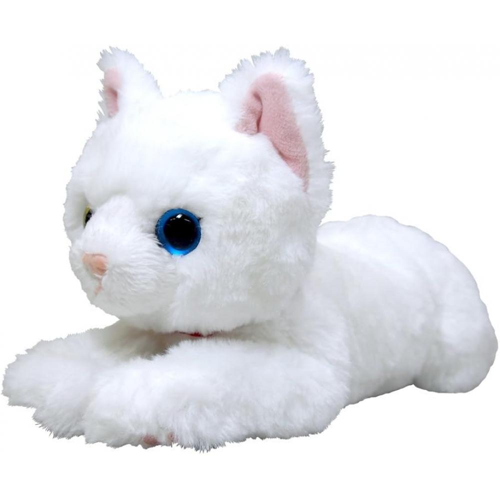 Sun Lemon Knee Cat PluSh Toy White Odd Eye S Size Cat Odd Eye S