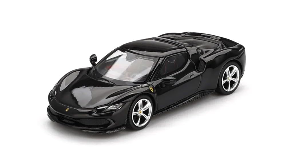 Sunrich BBR Масштаб Ferrari 296 GTB Nero Daytona Готовая модель 1/64 (BBRFER64003)