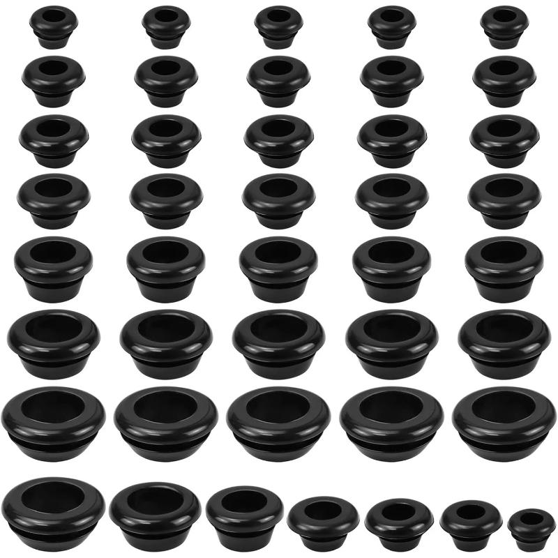 70Pcs Rubber Grommet Kit Cable Wire Hole Grommets For Automotive Wiring Electrical Panels Dust Proof Moisture Resistant Parts