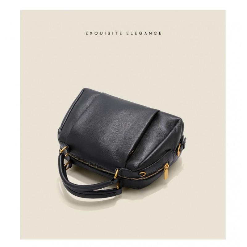 First-layer Cowhide Dumpling Bag Genuine Leather High-quality Cross-body Fashionable Large-capacity Women's One-shoulder Handbag